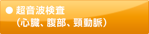 超音波検査（心臓、腹部、頸動脈）